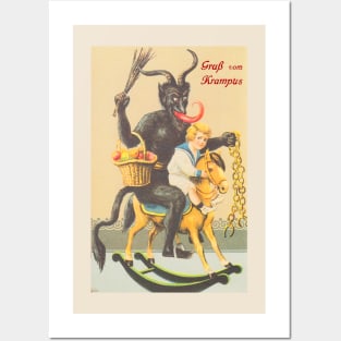 Grub vom Krampus - Greetings from Krampus Posters and Art